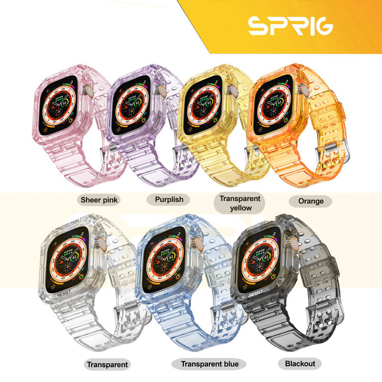 بند اسپریگ مدل CLR Resist G-Shock مناسب برای اپل واچ Series SE 2022 44mm / SE 2021 44mm / Series 5 44mm / Series 6 44mm / SE 44mm