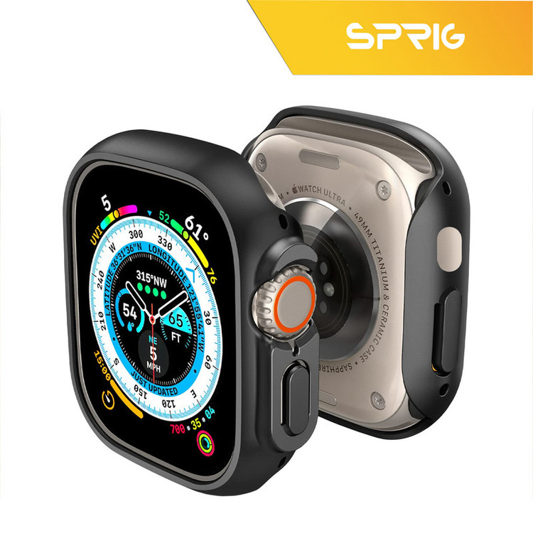 کاور اسپریگ مدل SP-360 مناسب برای ساعت هوشمند الترا HK8 pro max به همراه محافظ صفحه نمایش