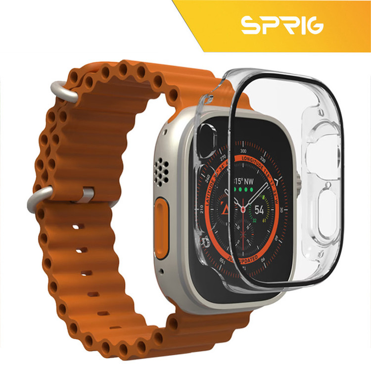 کاور اسپریگ مدل SP-360 مناسب برای ساعت هوشمند الترا HK8 pro max به همراه محافظ صفحه نمایش