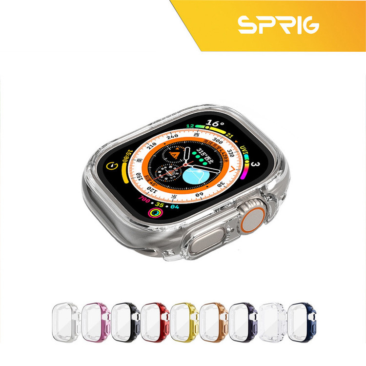 کاور اسپریگ مدل SP-360 مناسب برای ساعت هوشمند الترا HK8 pro max به همراه محافظ صفحه نمایش
