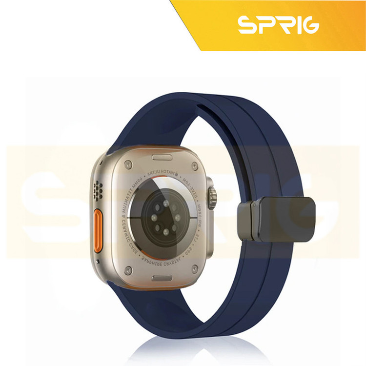 بند اسپریگ مدل Magnetic Silicon مناسب برای اپل واچ سری Series 9 45mm
