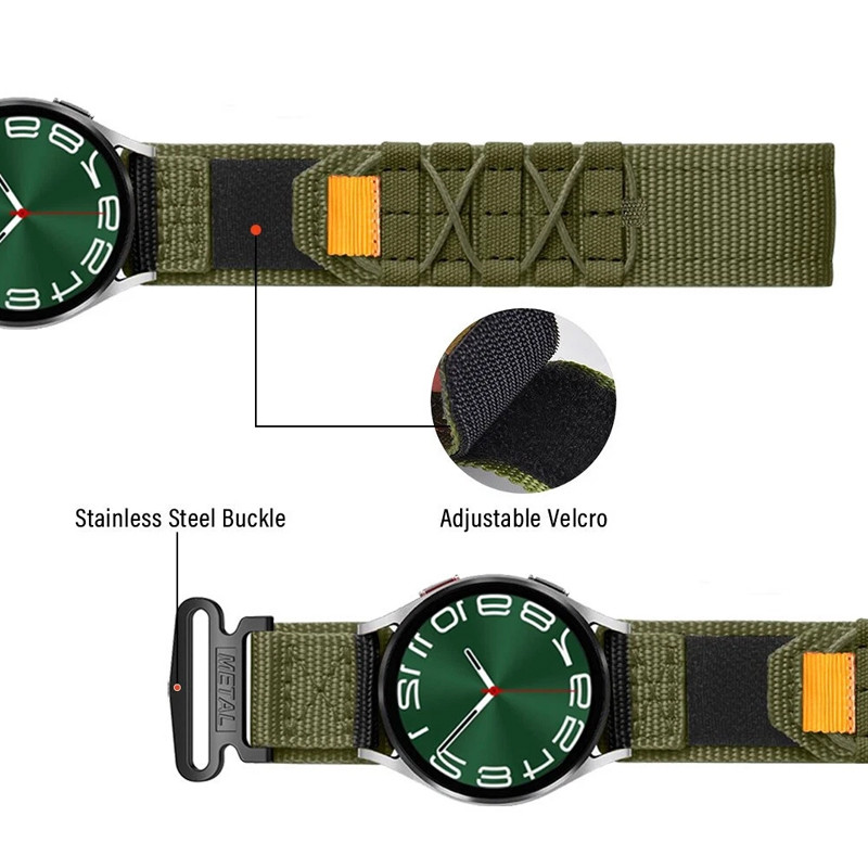 بند اسپریگ مدل Nylon Outdoor مناسب برای ساعت هوشمند سامسونگ Galaxy Watch 5 44mm