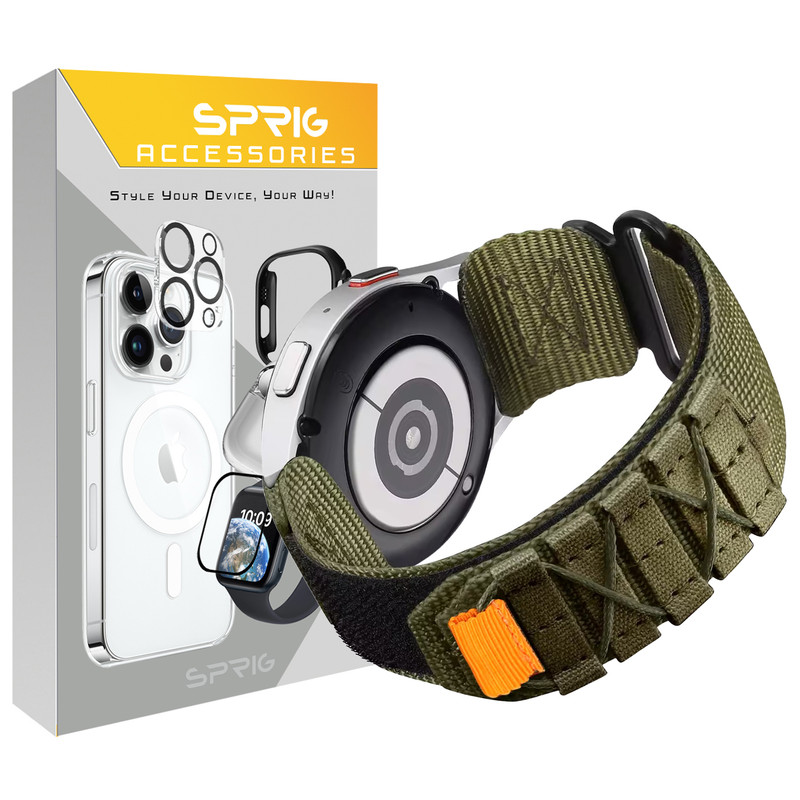 بند اسپریگ مدل Nylon Outdoor مناسب برای ساعت هوشمند سامسونگ Galaxy Watch 5 44mm