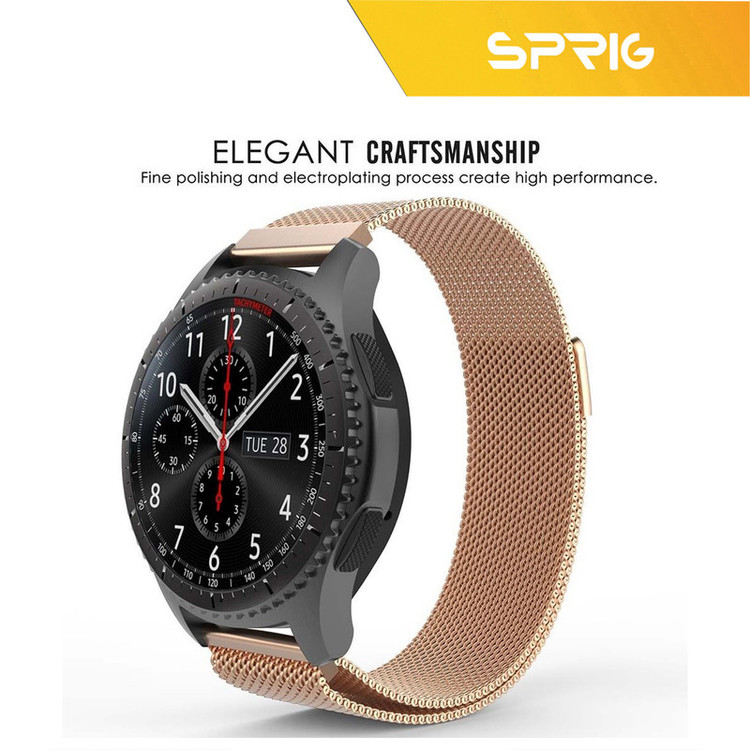 بند اسپریگ مدل Milanese مناسب برای ساعت هوشمند سامسونگ Galaxy Watch Active 1 / Active 2 40mm / Active 2 44mm / Watch 3 size 41mm / Galaxy Watch 4 40mm / watch 4 42mm / watch 4 44mm / watch 4 46mm