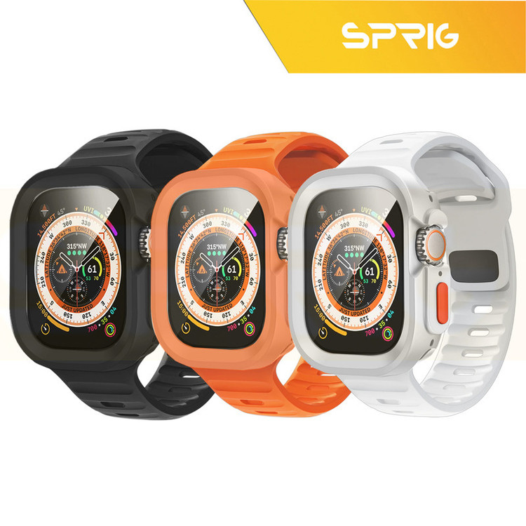 بند اسپریگ مدل Spig Amizze مناسب برای ساعت هوشمند ویرفیت HK9 ULTRA 2 MAX به همراه کاور