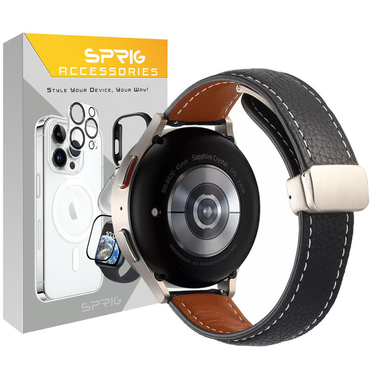 بند اسپریگ مدل Magnetic Leather TW مناسب برای ساعت هوشمند ایمیکی SF1 / SF1E / SE1 / ST1