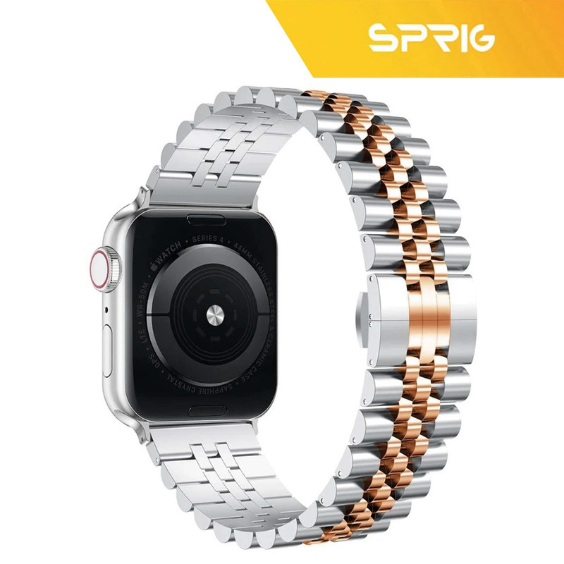 بند اسپریگ مدل 5Bead SL-DualC مناسب برای اپل واچ 41 میلی متری سری 7/8/9