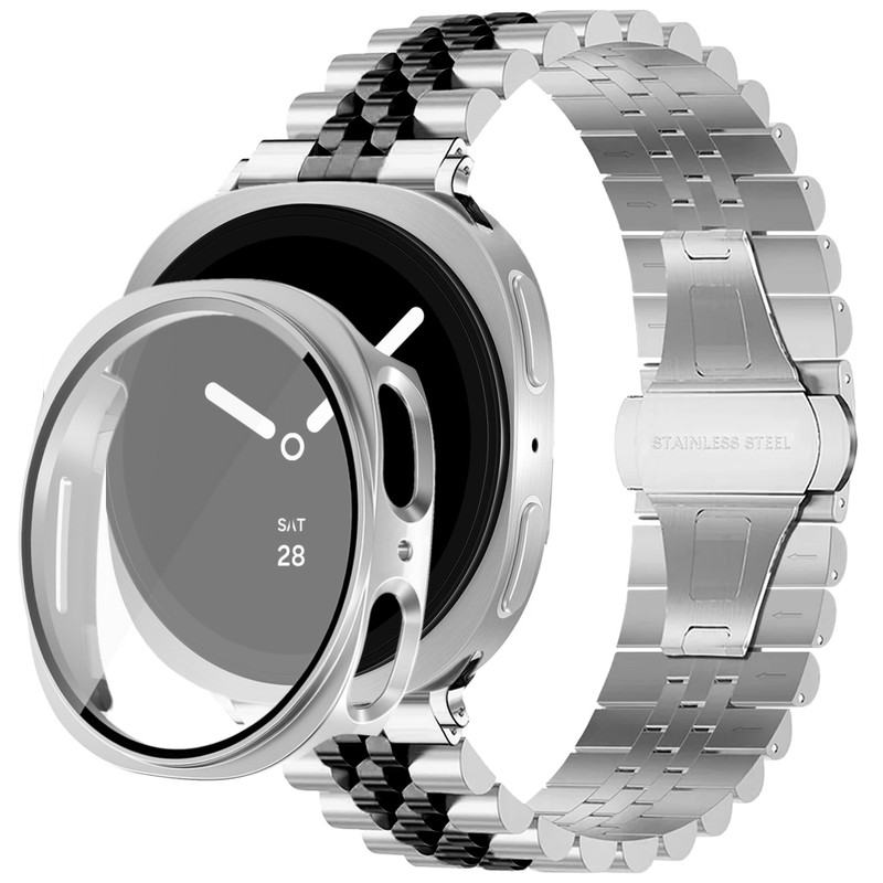 بند اسپریگ مدل 5Bead SL-DualC W8 مناسب برای ساعت هوشمند سامسونگ Galaxy Watch 8 40mm به همراه کاور