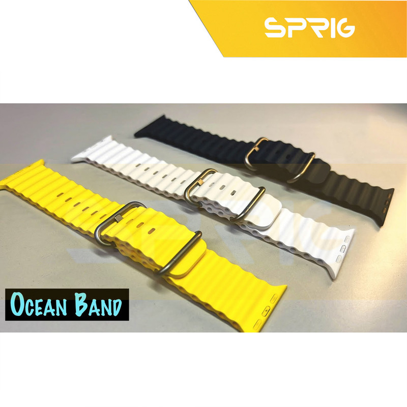 بند اسپریگ مدل Ocean مناسب برای اپل واچ SE 2022 44mm