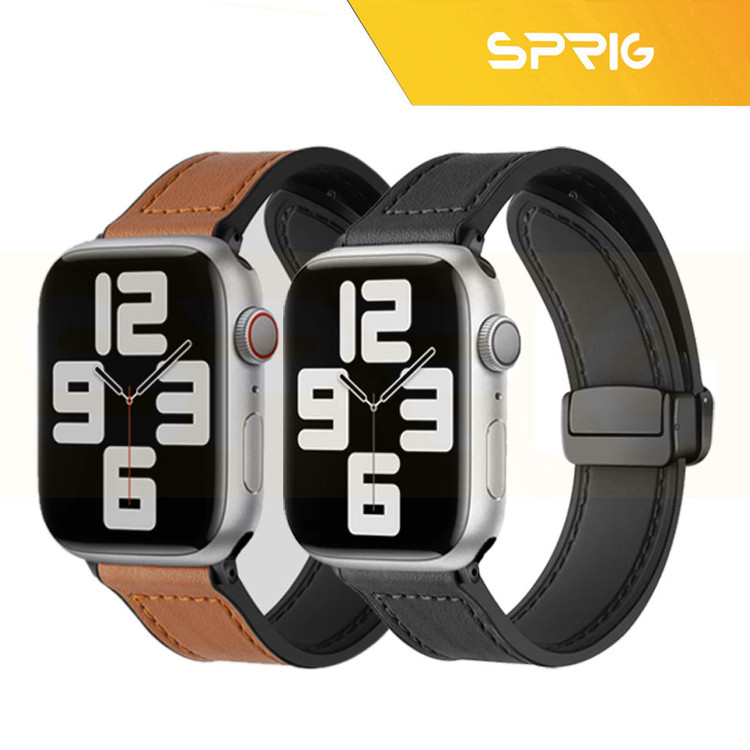 بند اسپریگ مدل Leather Magnetic Sic مناسب برای اپل واچ Series SE 2022 40mm / SE 2021 40mm / Series 5 40mm / Series 6 40mm / Series 4 40mm