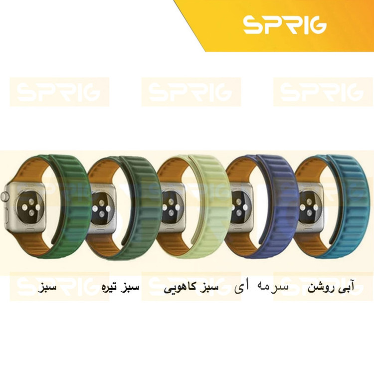 بند اسپریگ مدل Magnetic LP مناسب برای اپل واچ سری 4/5/6/Se سایز 44 میلی متری