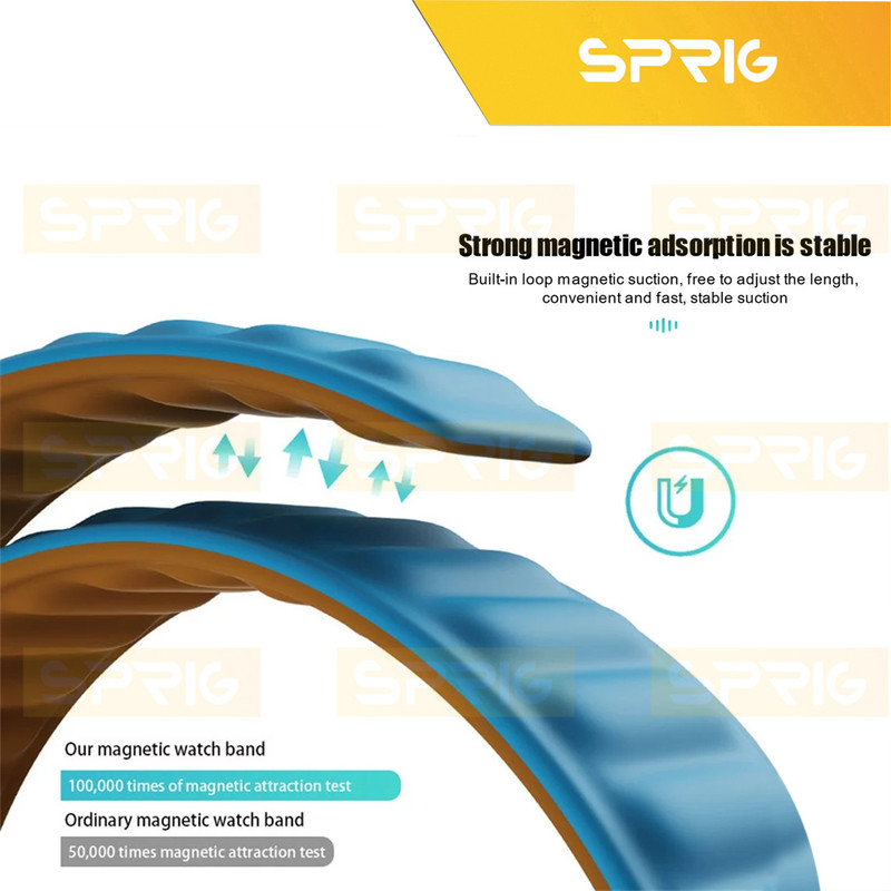 بند اسپریگ مدل Magnetic LP مناسب برای اپل واچ سری 4/5/6/Se سایز 44 میلی متری