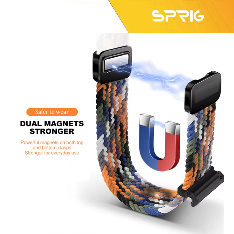 بند اسپریگ مدل Braided SOLMagnet TW مناسب برای ساعت هوشمند ناتینگ CMF Watch Pro 22mm