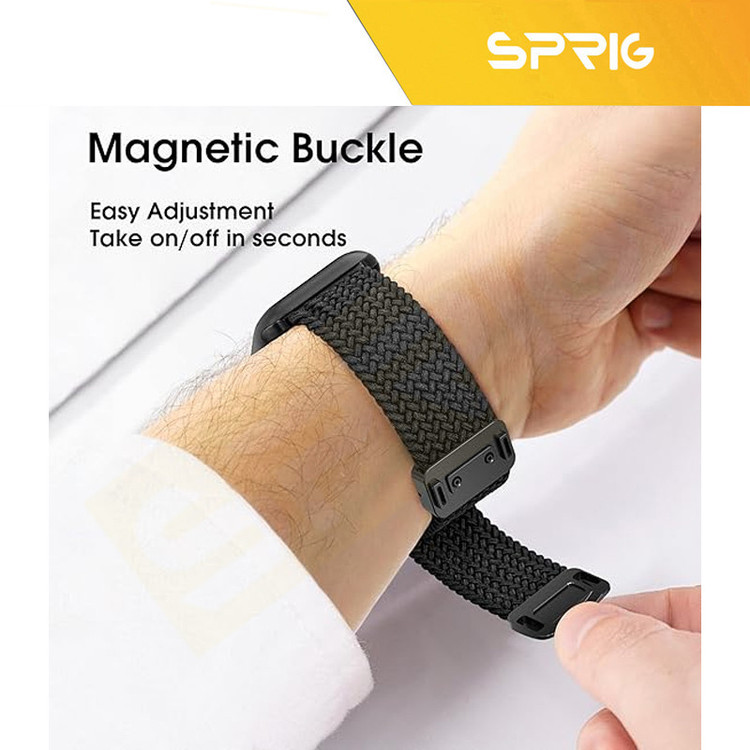 بند اسپریگ مدل Braided SOLMagnet TW مناسب برای ساعت هوشمند ناتینگ CMF Watch Pro 22mm