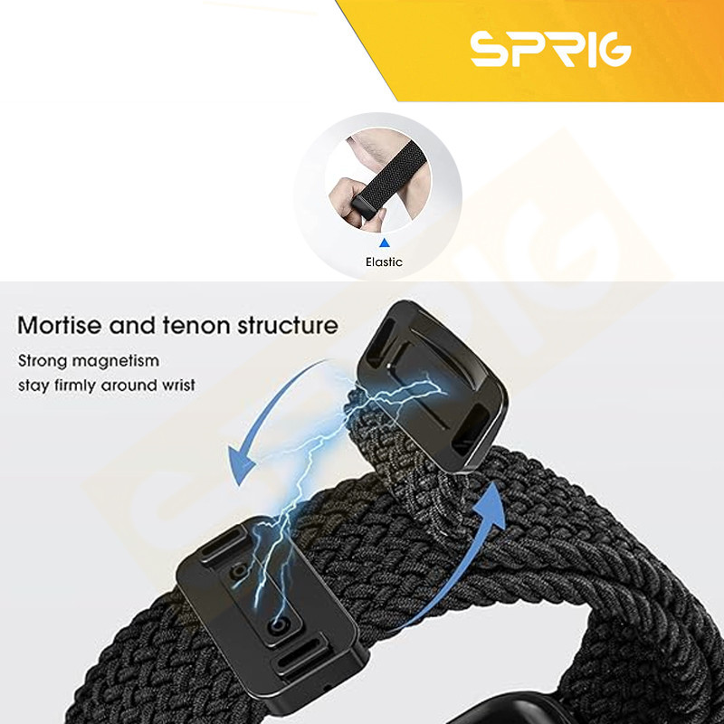 بند اسپریگ مدل Braided SOLMagnet TW مناسب برای ساعت هوشمند ناتینگ CMF Watch Pro 22mm
