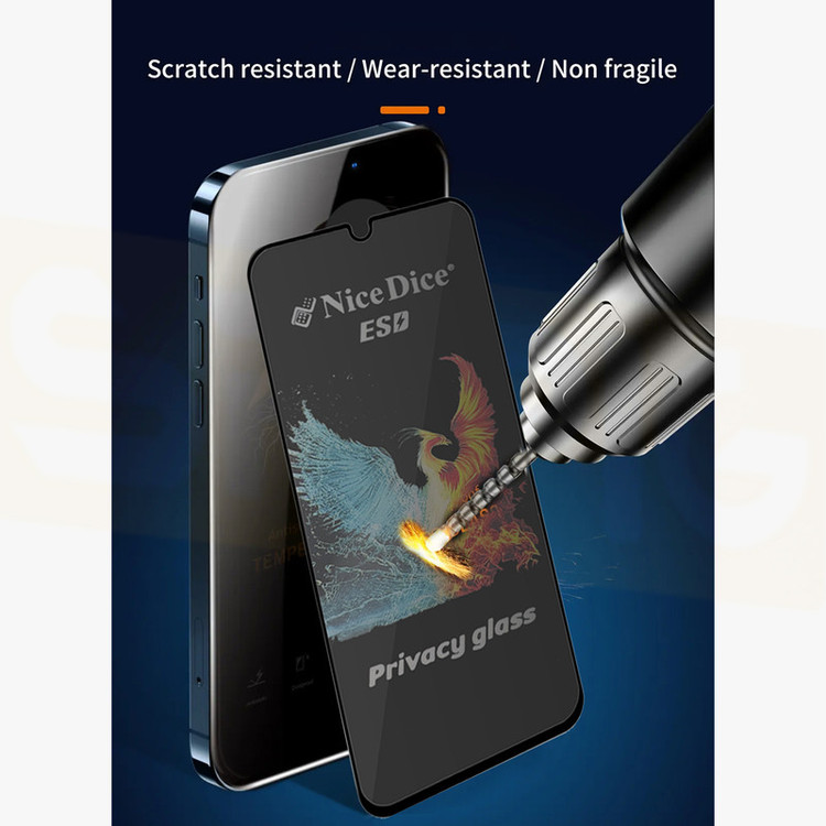 محافظ صفحه نمایش حریم شخصی اسپریگ مدل PRV_NICED مناسب برای گوشی موبایل سامسونگ Galaxy F04 4G / A04e / A12 بسته دو عددی