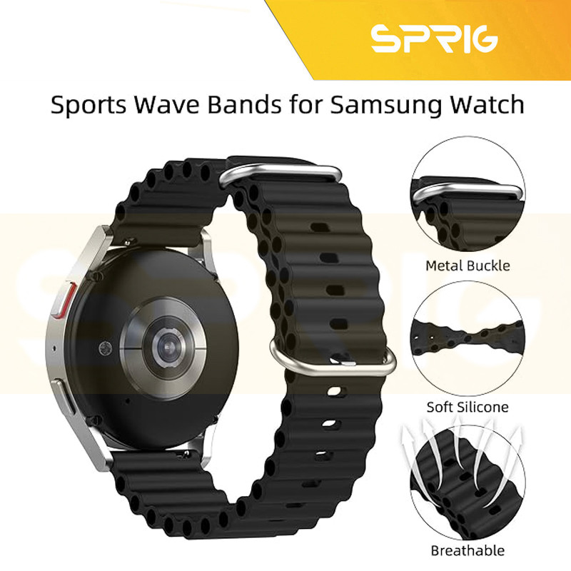 بند اسپریگ مدل Ocean SP Guard مناسب برای ساعت هوشمند سامسونگ Galaxy Watch 6 40mm به همراه کاور