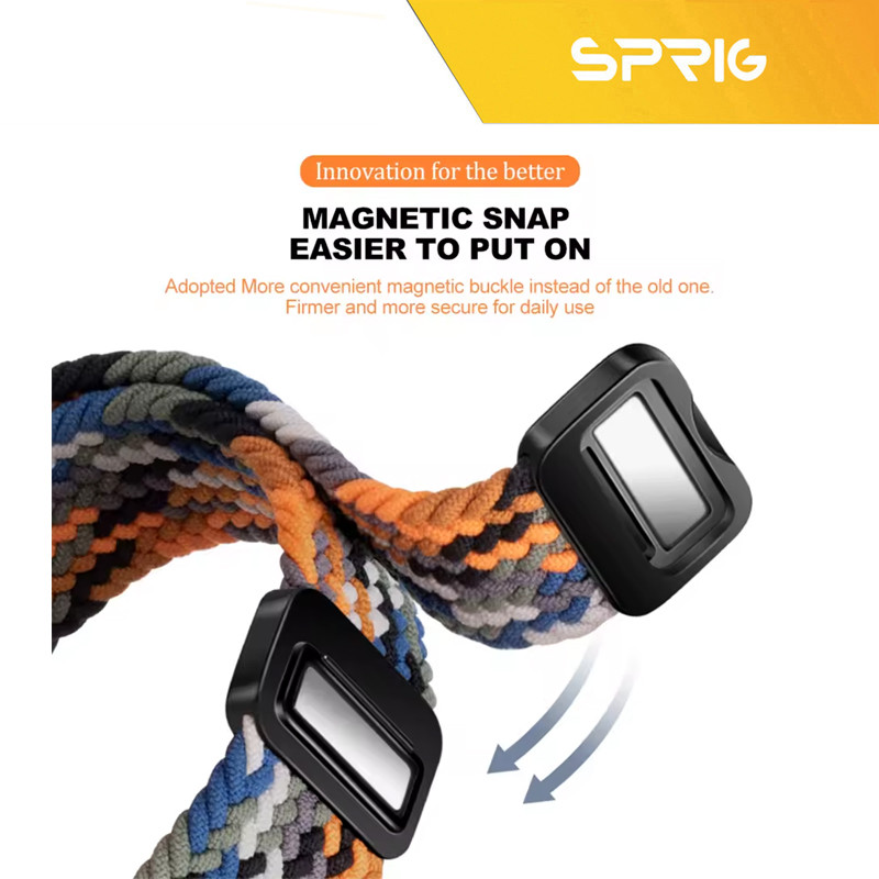 بند اسپریگ مدل Braided SOLMagnet TW مناسب برای ساعت هوشمند میبرو Watch Lite 3 / Lite 3 Pro 22mm