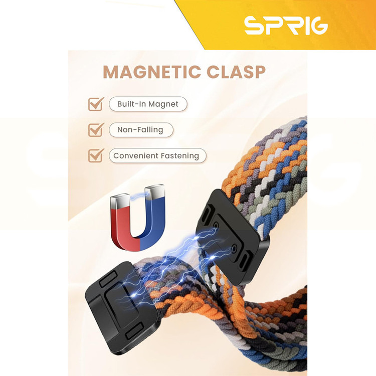 بند اسپریگ مدل Braided SOLMagnet TW مناسب برای ساعت هوشمند میبرو Watch Lite 3 / Lite 3 Pro 22mm