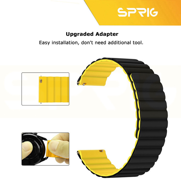 بند اسپریگ مدل Silicone MAG Link TW مناسب برای ساعت هوشمند میبرو A1 / A2 / A3 22mm