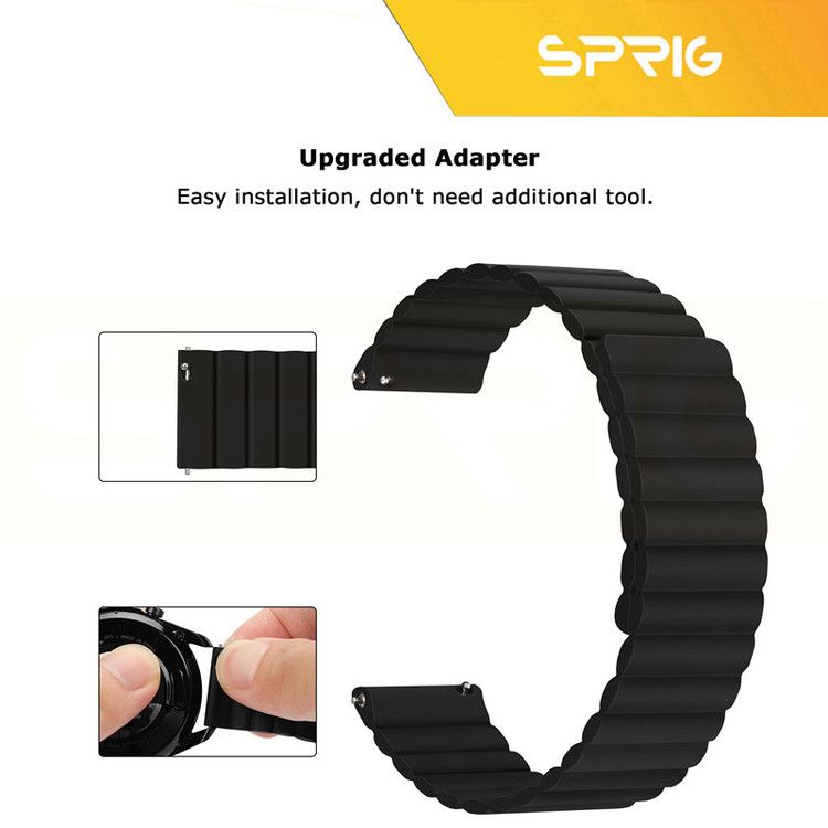 بند اسپریگ مدل Silicone MAG Link TW مناسب برای ساعت هوشمند میبرو A1 / A2 / A3 22mm