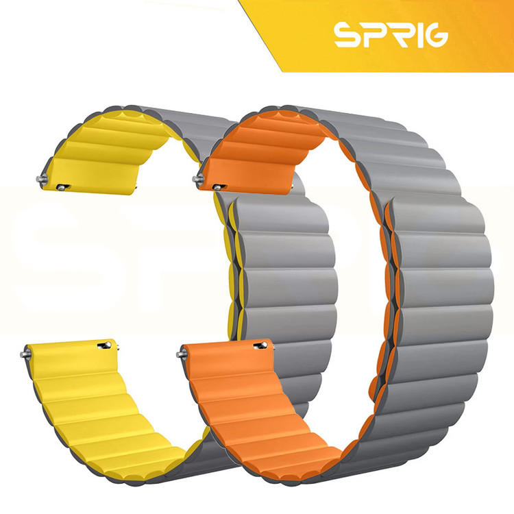 بند اسپریگ مدل Silicone MAG Link TW مناسب برای ساعت هوشمند میبرو A1 / A2 / A3 22mm