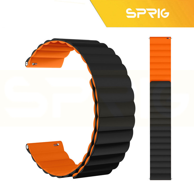 بند اسپریگ مدل Silicone MAG Link TW مناسب برای ساعت هوشمند میبرو A1 / A2 / A3 22mm