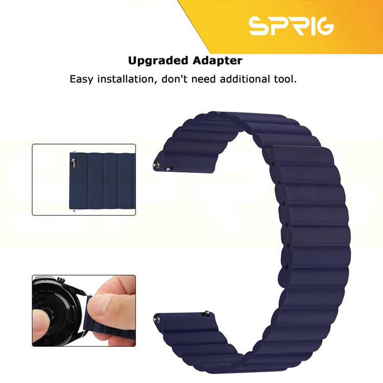 بند اسپریگ مدل Silicone MAG Link TW مناسب برای ساعت هوشمند میبرو A1 / A2 / A3 22mm