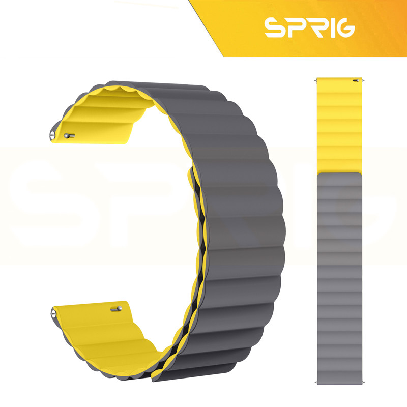 بند اسپریگ مدل Silicone MAG Link TW مناسب برای ساعت هوشمند میبرو A1 / A2 / A3 22mm