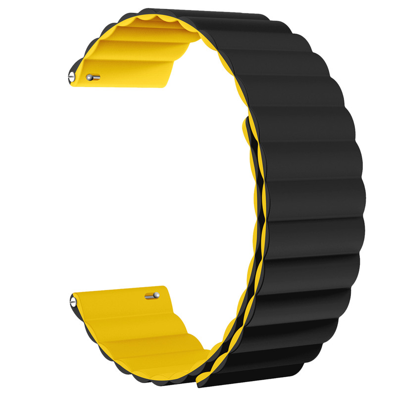 بند اسپریگ مدل Silicone MAG Link TW مناسب برای ساعت هوشمند میبرو A1 / A2 / A3 22mm