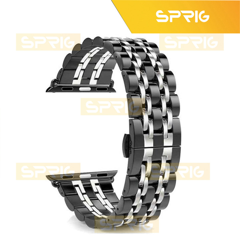 بند اسپریگ مدل 7Bead BK مناسب برای اپل واچ Series 7 Aluminum 45mm / Series 8 Aluminum 45mm / Series 9 Aluminum 45mm