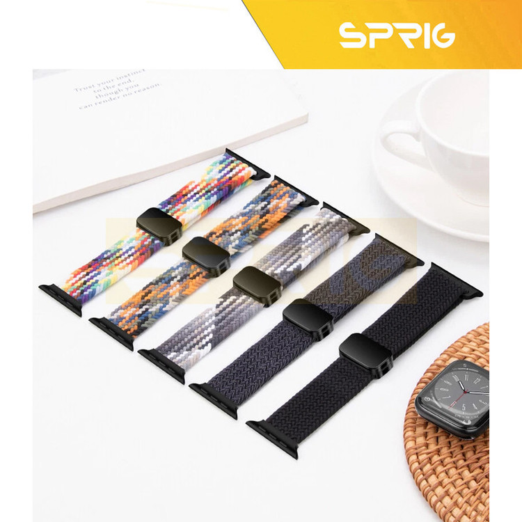 بند اسپریگ مدل Braided Solo Magnet مناسب برای اپل واچ 46 میلی متری سری 11