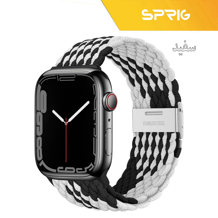 بند اسپریگ مدل Braided SGK مناسب برای اپل واچ سری 4/5/6/Se سایز 44 میلیمتر