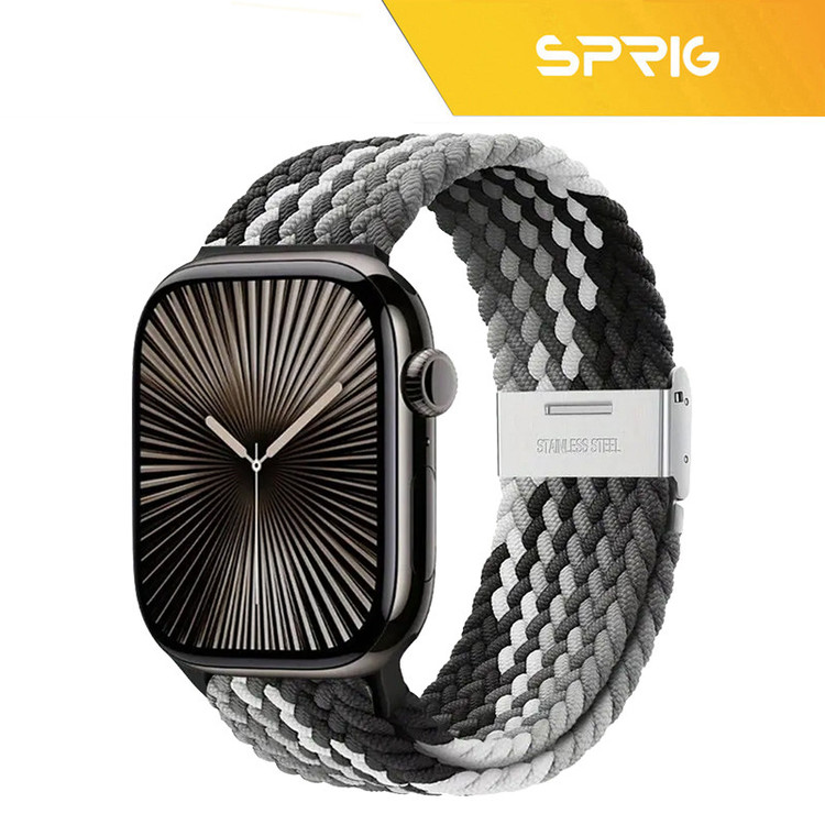 بند اسپریگ مدل Braided SGK مناسب برای اپل واچ سری 4/5/6/Se سایز 44 میلیمتر