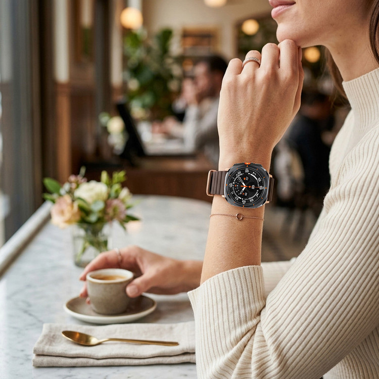 بند اسپریگ مدل Korean Leather W7 مناسب برای ساعت هوشمند سامسونگ Galaxy Watch Ultra / Ultra 2025 47mm