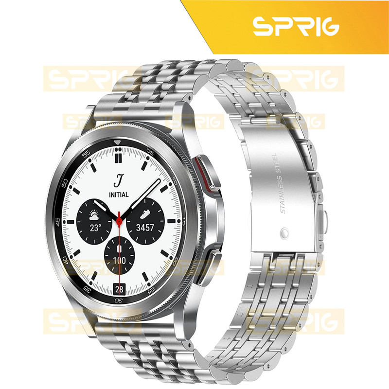 بند اسپریگ مدل 7Row Lux مناسب برای ساعت هوشمند سامسونگ Galaxy Watch Active 2 40mm / Active 2 44mm / Watch 3 size 41mm / Watch 4 40mm / watch 4 42mm / watch 4 44mm / watch 4 classic 46mm