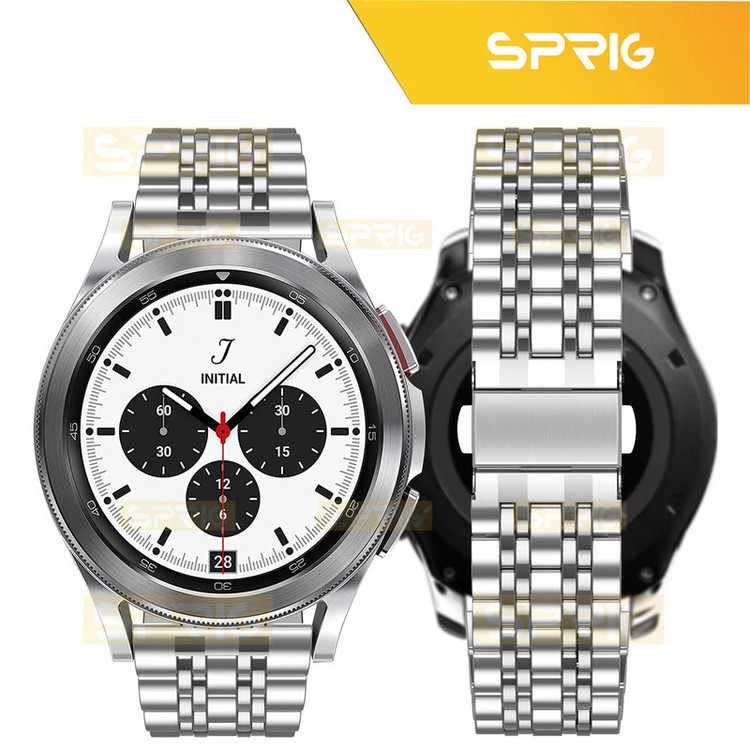 بند اسپریگ مدل 7Row Lux مناسب برای ساعت هوشمند سامسونگ Galaxy Watch Active 2 40mm / Active 2 44mm / Watch 3 size 41mm / Watch 4 40mm / watch 4 42mm / watch 4 44mm / watch 4 classic 46mm