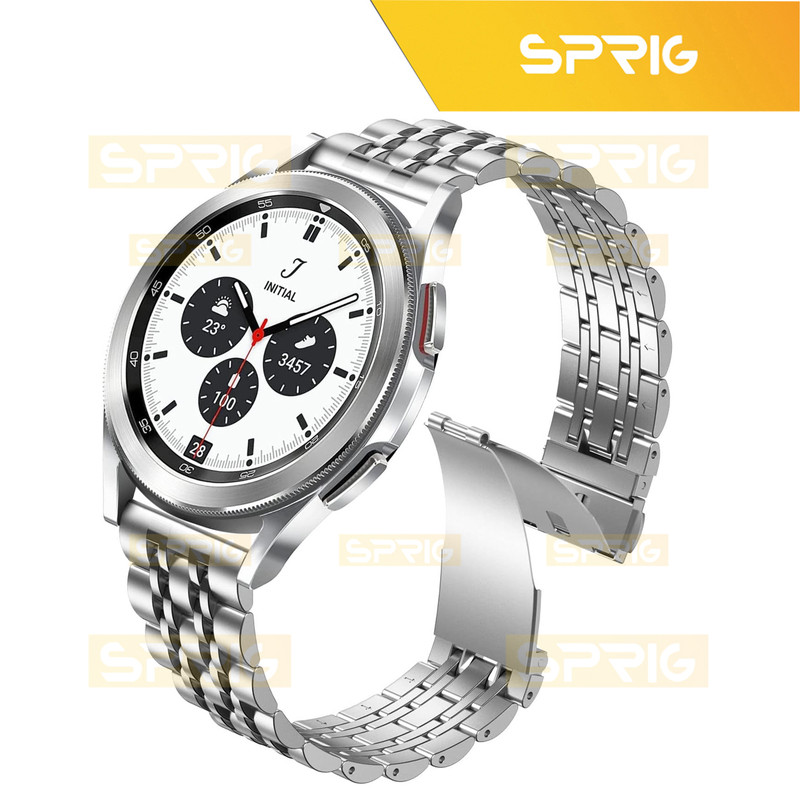 بند اسپریگ مدل 7Row Lux مناسب برای ساعت هوشمند سامسونگ Galaxy Watch Active 2 40mm / Active 2 44mm / Watch 3 size 41mm / Watch 4 40mm / watch 4 42mm / watch 4 44mm / watch 4 classic 46mm