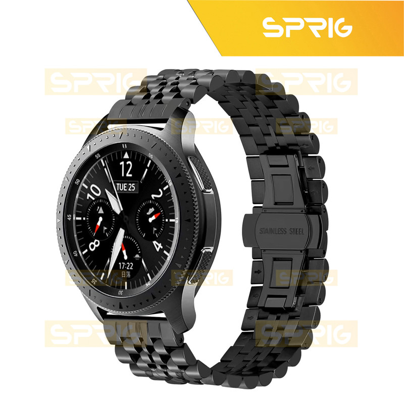 بند اسپریگ مدل 7Row Lux مناسب برای ساعت هوشمند سامسونگ Galaxy Watch Active 2 40mm / Active 2 44mm / Watch 3 size 41mm / Watch 4 40mm / watch 4 42mm / watch 4 44mm / watch 4 classic 46mm