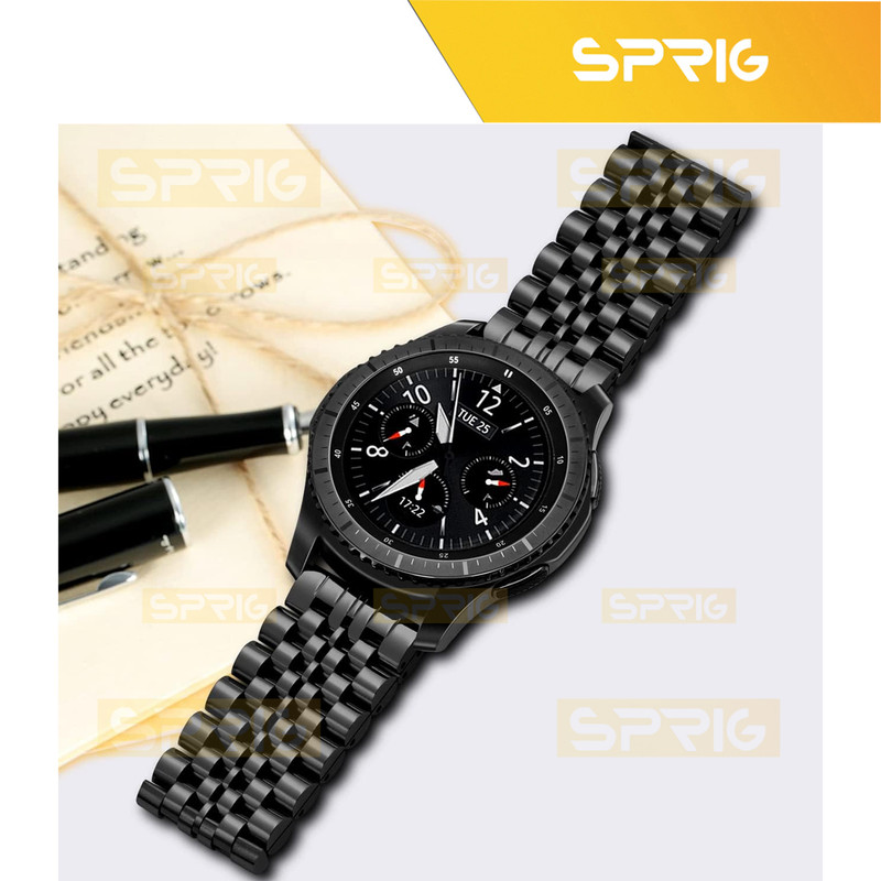 بند اسپریگ مدل 7Row Lux مناسب برای ساعت هوشمند سامسونگ Galaxy Watch Active 2 40mm / Active 2 44mm / Watch 3 size 41mm / Watch 4 40mm / watch 4 42mm / watch 4 44mm / watch 4 classic 46mm