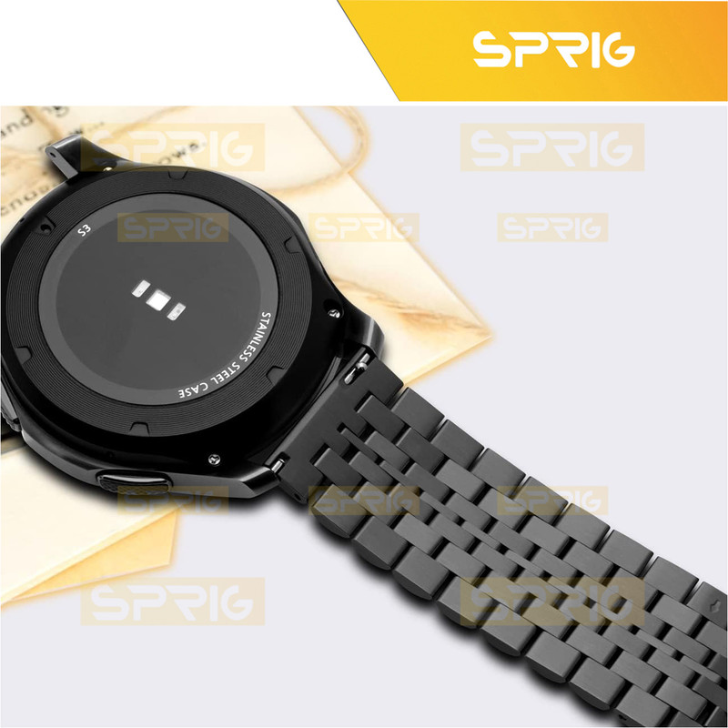 بند اسپریگ مدل 7Row Lux مناسب برای ساعت هوشمند سامسونگ Galaxy Watch Active 2 40mm / Active 2 44mm / Watch 3 size 41mm / Watch 4 40mm / watch 4 42mm / watch 4 44mm / watch 4 classic 46mm
