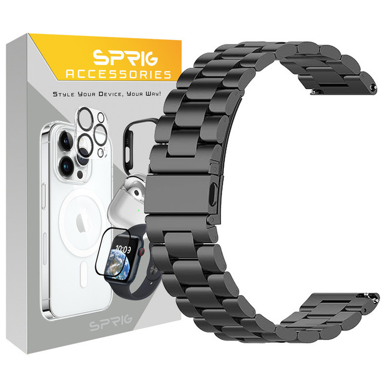 بند اسپریگ مدل 3bead TW مناسب برای ساعت هوشمند پبل Time Steel / Pebble 2 / 2 SE
