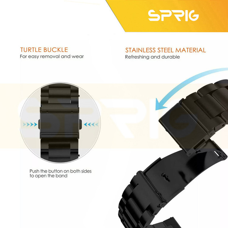 بند اسپریگ مدل 3bead TW مناسب برای ساعت هوشمند پبل Time Steel / Pebble 2 / 2 SE
