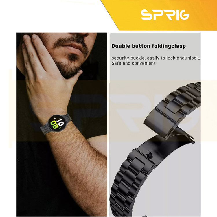 بند اسپریگ مدل 3bead TW مناسب برای ساعت هوشمند پبل Time Steel / Pebble 2 / 2 SE