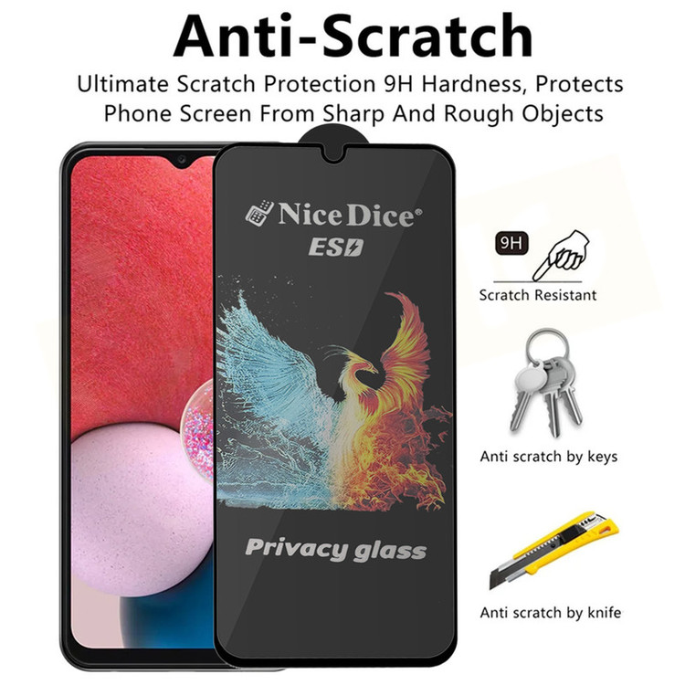 محافظ صفحه نمایش حریم شخصی اسپریگ مدل PRV_NICED مناسب برای گوشی موبایل سامسونگ Galaxy F12 بسته دو عددی