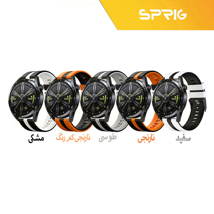 بند اسپریگ مدل Ferrer مناسب برای ساعت هوشمند سامسونگ Galaxy Watch 6 Classic 47mm