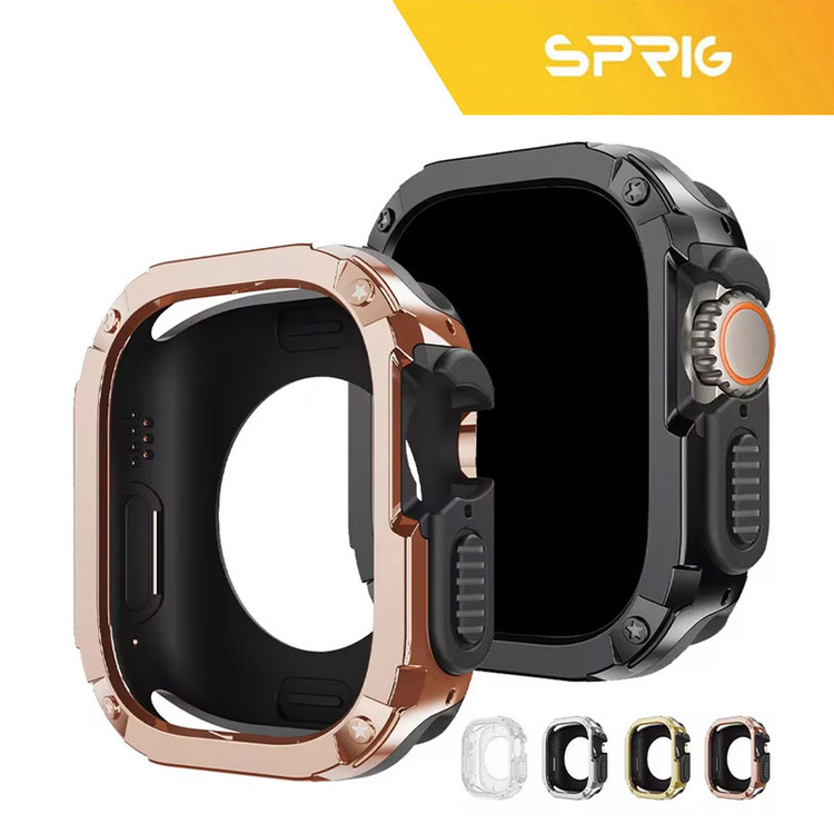 کاور اسپریگ مدل ShockProof-GU مناسب برای اپل واچ 44/45 میلی متری سری 4/5/6/7/8/9/SE/SE2/SE3