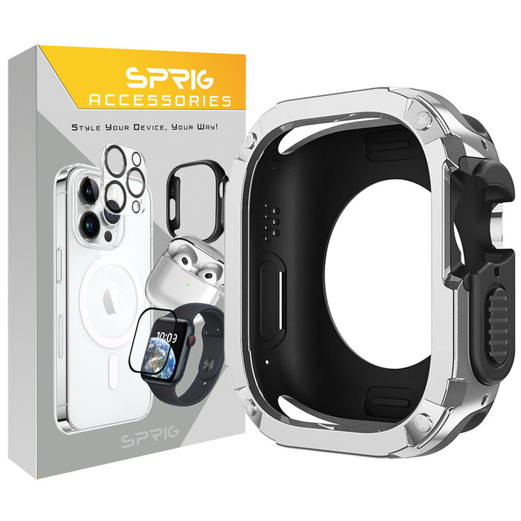کاور اسپریگ مدل ShockProof-GU مناسب برای اپل واچ 44/45 میلی متری سری 4/5/6/7/8/9/SE/SE2/SE3