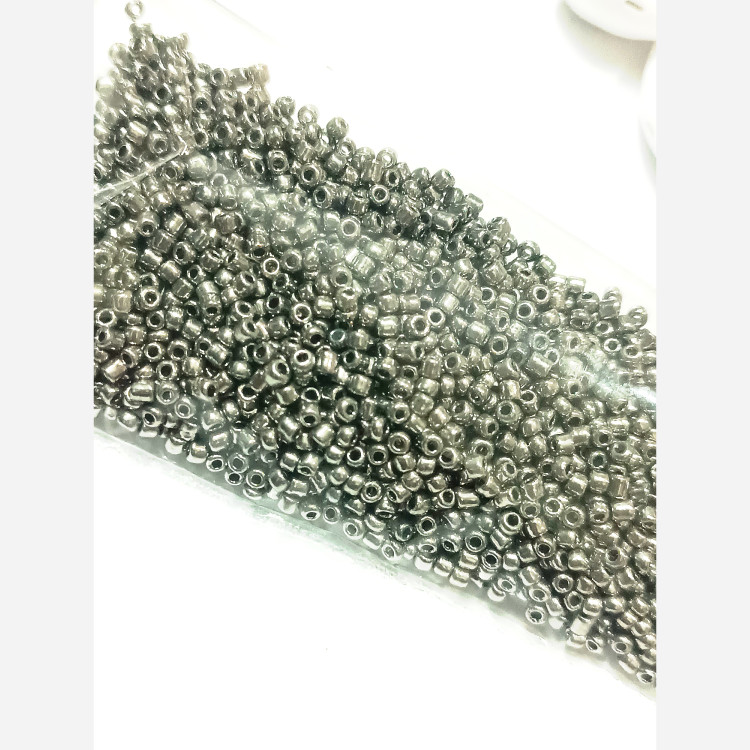 منجوق نقره ای گرد بسته 10 گرمی