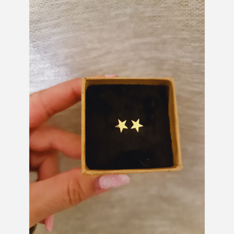 گوشواره طلا طرح ستاره
